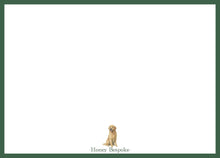 Load image into Gallery viewer, Personalized Golden Retriever  Stationery | Classic Men's Notecards
