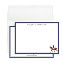 Load image into Gallery viewer, Blue Equestrian Stationery
