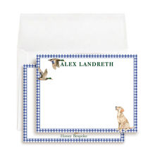 Load image into Gallery viewer, Personalized Labrador Notes | Mallard Duck Stationery | Boy Thank You Notes
