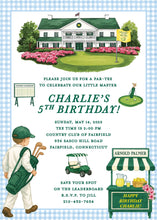 Load image into Gallery viewer, Masters Golf Birthday Invitation | Personalized Hole In One Invite
