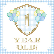 Load image into Gallery viewer, Preppy and Classic Boy Watercolor Milestone Cards
