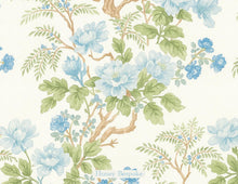 Load image into Gallery viewer, Personalized Blue Floral Stationery | Chinoiserie Peony Note Cards
