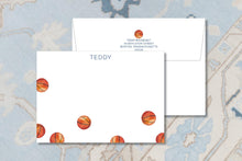 Load image into Gallery viewer, Personalized Basketball Notecards | Custom Sports Stationery | Boys Thank You Notes
