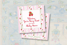 Load image into Gallery viewer, Berry Sweet Valentine Gift Tags - Printable Strawberry Tags for Classroom Treats
