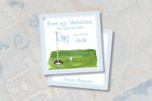 Load image into Gallery viewer, Golf Valentine Gift Tags - Watercolor Tee-Rific Stickers
