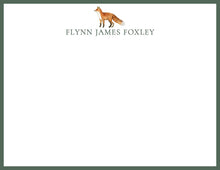 Load image into Gallery viewer, Personalized Fox Stationery | Watercolor Notecards

