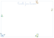 Load image into Gallery viewer, Watercolor Butterfly Stationery | Personalized Thank You Notes | Grandmillennial Gift
