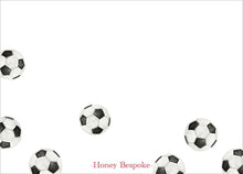 Load image into Gallery viewer, Soccer Stationery | Futbol Custom Thank You Cards for Kids
