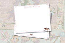 Load image into Gallery viewer, Personalized Equestrian Stationery | Horse Notecards | Preppy Notes
