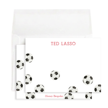 Load image into Gallery viewer, Soccer Stationery | Futbol Custom Thank You Cards for Kids
