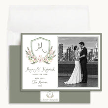 Load image into Gallery viewer, Merry &amp; Married Christmas Card, front and back with envelope
