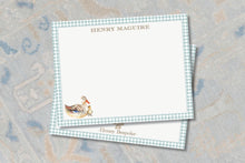 Load image into Gallery viewer, Duckling Baby Shower Thank You Cards | Gingham Stationery
