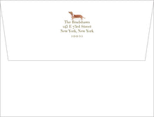 Load image into Gallery viewer, Personalized Dachshund Stationery | Custom Wiener Dog Note Cards | Pink Dachshund Gift
