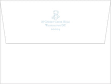 Load image into Gallery viewer, Teddy Bear Stationery | Baby Boy Note Cards | Preppy Nursery Set
