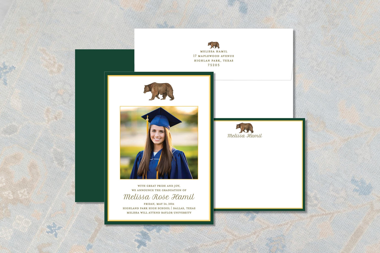 Baylor University Graduation Announcement