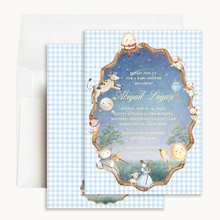 Load image into Gallery viewer, Nursery Rhyme Baby Shower Invitation | Storybook Shower Invite | Preppy
