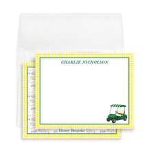 Load image into Gallery viewer, Yellow Masters Thank You Notes | Hole In One Golf Stationery
