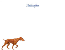 Load image into Gallery viewer, Personalized Vizsla Stationery | Custom Dog Cards | Puppy Thank You Notes
