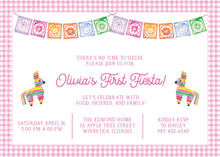 Load image into Gallery viewer, First Fiesta Birthday Invitation | Watercolor Three Esta Invite | Uno Party
