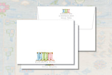 Load image into Gallery viewer, Cowgirl Boot Stationery | Texas Personalized Notecards
