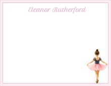 Load image into Gallery viewer, Ballerina Stationery Set | Watercolor Ballet Notecards | Dancer Notes
