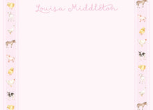 Load image into Gallery viewer, Farm Birthday Stationery | Pink  Animals Girl’s Party
