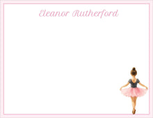 Load image into Gallery viewer, Ballerina Stationery Set | Watercolor Ballet Notecards | Dancer Notes
