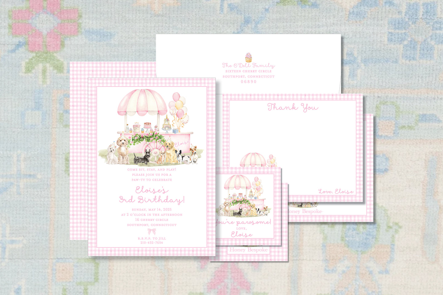 Let’s Pawty! A Puppy Birthday Invitation for Girls