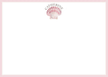 Load image into Gallery viewer, Watercolor Shell Theme Stationery | Personalized Ladies Note Cards
