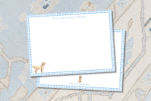 Load image into Gallery viewer, Personalized Golden Retriever Stationery | Custom Notecards | Dog Lover Gift
