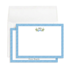 Load image into Gallery viewer, Blue Fern and Bow Stationery
