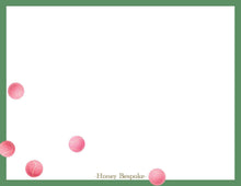 Load image into Gallery viewer, Personalized Tennis Notecards | Pink Tennis Balls Stationery
