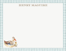 Load image into Gallery viewer, Duckling Baby Shower Thank You Cards | Gingham Stationery
