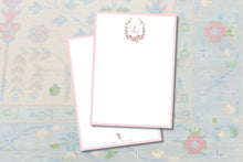 Load image into Gallery viewer, Floral Wreath Stationery | Elegant Thank You Cards | Ladies Note Cards

