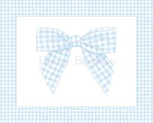 Load image into Gallery viewer, Watercolor Boy Nursery Wall Art Set | Blue Gingham Monogram, Labrador, Bow and Rocking Horse
