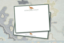 Load image into Gallery viewer, Personalized Fox Stationery | Watercolor Notecards
