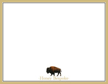 Load image into Gallery viewer, a single buffalo standing in the center of the frame.
