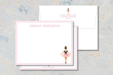 Load image into Gallery viewer, Ballerina Stationery Set | Watercolor Ballet Notecards | Dancer Notes

