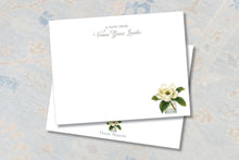 Load image into Gallery viewer, Magnolia Flower Stationery | Floral Ladies Notecards | Watercolor Thank You Notes
