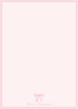 Load image into Gallery viewer, Classic Watercolor Bow Baby Shower Invitation / Preppy Baby Shower Invitation / Grandmillennial Baby Girl Shower / Southern Baby Girl Shower
