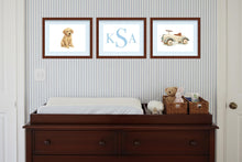 Load image into Gallery viewer, Watercolor Boy Nursery Art Prints | Classic Baby Room Wall Art Set
