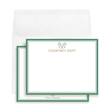 Load image into Gallery viewer, Personalized Tennis Stationery | Kids Tennis Notecards | Thank You Notes
