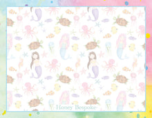 Load image into Gallery viewer, Watercolor Mermaid Thank You Cards: Under the Sea Stationery
