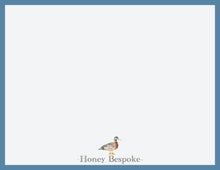 Load image into Gallery viewer, Mallard Duck Stationery | Personalized Boys Thank You Notes | Notecards For Boys
