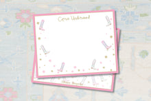 Load image into Gallery viewer, Cowgirl Boots Stationery | Personalized Western Notecards | Bachelorette Gift
