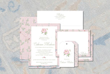 Load image into Gallery viewer, Chinoiserie Bridal &amp; Baby Shower Invitation: Elegant Floral Luncheon
