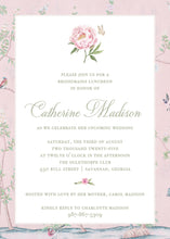 Load image into Gallery viewer, Chinoiserie Bridal &amp; Baby Shower Invitation: Elegant Floral Luncheon
