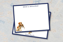 Load image into Gallery viewer, Brittany Spaniel Stationery | Personalized Hunting Dog Notecards | Gift for Hunters
