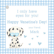Load image into Gallery viewer, Dog Valentines Tags | Heart Sunglasses Puppy | Printable Class Tags
