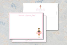 Load image into Gallery viewer, Ballerina Stationery Set | Watercolor Ballet Notecards | Dancer Notes
